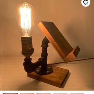 Phone stand lamp charging station